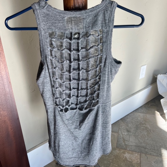 NEW W/Tags - Chaser Brand - Triblend Knot Back Tank - Gray - Women's US size XS - Picture 11 of 15